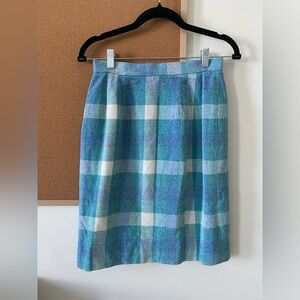 Vintage Courreges Plaid Skirt Size 26